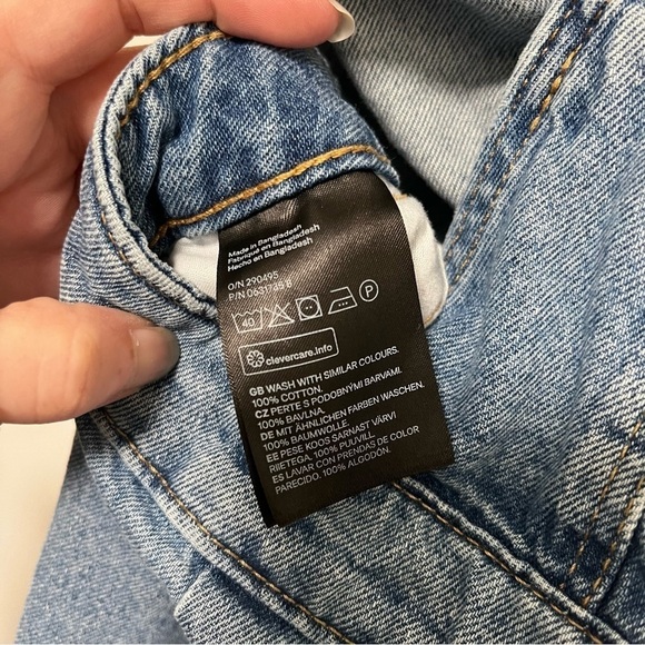 H&M Divided Denim Overall Dress Size 2 - Picture 6 of 9